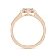 thumbnail image 2 of ANGARA Natural Composite Diamond Halo Ring with Milgrain in 14K Rose Gold for Women (Size-3.3mm| Color-G| Clarity-VS2) | April Birthstone, Anniversary, Jewelry Gift for Women | Natural Diamond Ring, 2 of 9
