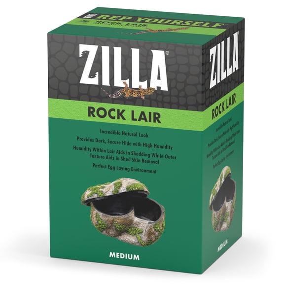 Reptile Hide Zilla Rock Lair, tamaño mediano para lagartos y geckos