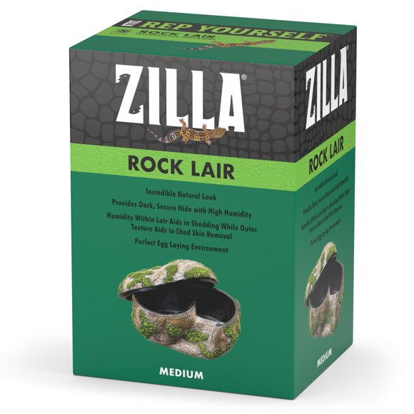 Reptile Hide Zilla Rock Lair, tamaño mediano para lagartos y geckos