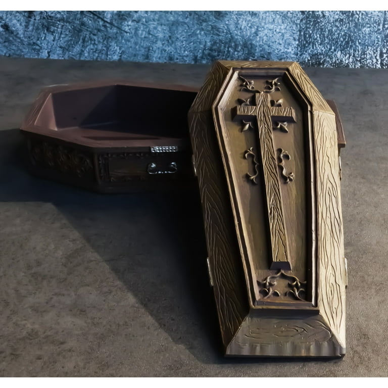 Vampire Dracula Coffin Jewelry Box Rest In Peace Casket