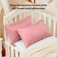thumbnail image 5 of Warmstar 100% Cotton Toddler Pillowcase Set of 2, 600 Thread Count for Kids (13"x 18"), Soft, Breathable & Durable Cotton Cover with Envelope Closure,Lotus Pink, 5 of 5