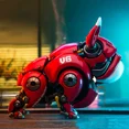 thumbnail image 4 of Perro robot articulado móvil kawaii, bestia mecánica, bulldog, muñeco mecánico, decoración para coche, regalo Fadou, 4 of 4
