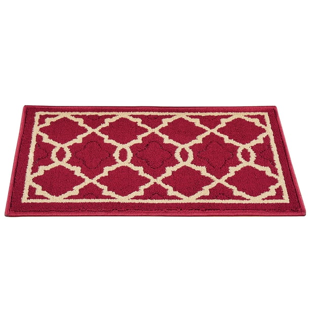Collections Etc Classic Berber Style SkidResistant Backing Rug Machine Washable Polypropylene