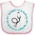 thumbnail image 3 of Inktastic My Mommy is a Nurse Boys or Girls Baby Bib, 3 of 4