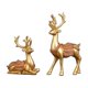 thumbnail image 2 of 2x Estatua de Ciervo de La Decoración Elegante Suministros Reno Estatuilla de Resina Manualidades de Animales Adorno Decorativo para Decoración Oro BLESIY Escultura de ciervo, 2 of 8