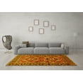 thumbnail image 3 of Ahgly Company Indoor Square Persian Yellow Traditional Area Rugs, 4' Square, 3 of 4