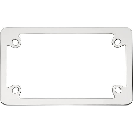 77030 Chrome MC Neo License Plate Frame, A simple, yet clean chrome frame to accent the look of your motorcycle license plate By Cruiser