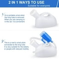 thumbnail image 6 of Urinals for Men, 2000ml Urine Bottle for Men, Male Portable Pee Bottle, Spill Proof Men's Potty Portable Urinal, 45.2" Long Tube with Lid for Camping Car Travel Bed Emergency Urination Device, 6 of 7