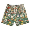 thumbnail image 7 of FORMRS Boys Swim Trunks Quick Dry Mesh Liner Boardshorts Sizes XS-XL, Beige Floral Garden, 7 of 7