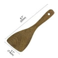 thumbnail image 2 of 8.7 Pulgadas Madera Tornero Espát*la Calor Resistencia ant*adherente Sin Costuras Cocina Esencial Utensilios Cocina para Cocinar Hornear Voltear, 2 of 7