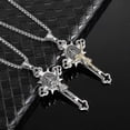 thumbnail image 4 of Stainless Steel Cross St St. Benedict Crucifix Bible Prayer Pendant Necklace Religious Jewelry With Chain Gift For Men, 4 of 5