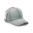 thumbnail image 5 of Denim Baseball Cap, Unisex Sport Hat Casual Women Men Sun Hat Outdoor Cowboy Cap Dilapidated Design Sky Blue, 5 of 6
