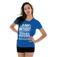 thumbnail image 3 of A Day Without Video Games Womens Slim Fit Graphic Tee Brisco Brands S, 3 of 5