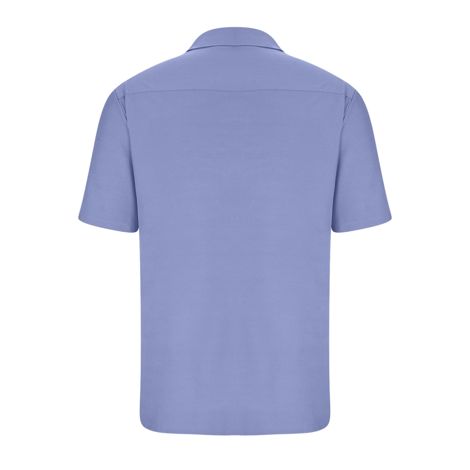 UOUA Men's Short Sleeve Button Down Shirt - Wrinkle Free & Moisture Wicking Business Casual Top - View #14