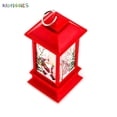 thumbnail image 4 of BadPiggies Christmas Vintage Santa Candle LED Light Lamp Hanging Lantern Xmas Home Decor, 4 of 9