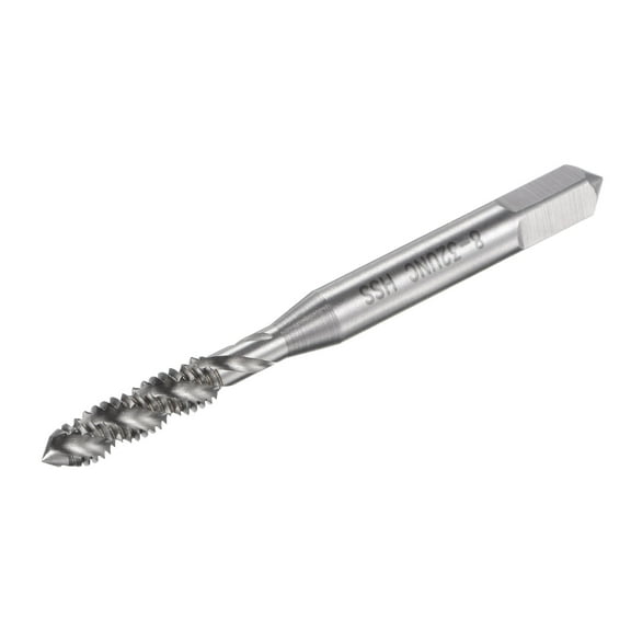 Uxcell 8-32 UNC High Speed Steel Machine 3 Spiral Flutes Thread Tap Uncoated