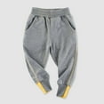 thumbnail image 2 of Kogui Jogger Pants for Boys Athletic Boys Sweatpants Athletic Jogger Pants Soft for Little Kids Size 4T 6T (Grey,4-6 Years), 2 of 5