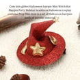 thumbnail image 3 of Injueey Sombrero de Halloween Pinza para el pelo Decoración Ropa Accesorio Encantador Tocado para niños Adorno Festival Celebración Horquillas Kits de decoración para fiestas Negro Injueey HA068073-03, 3 of 6