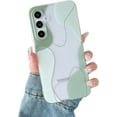 thumbnail image 1 of WWS-Compatible avec Samsung Galaxy S24 Plus Étui, Design Artistique en Forme Souple avec Pare-Chocs Intégré Étui de Protection pour Téléphone, Couverture TPU Mince Mignonne Conçue pour Samsung Galaxy S24 Plus Étui, Vert, 1 of 4