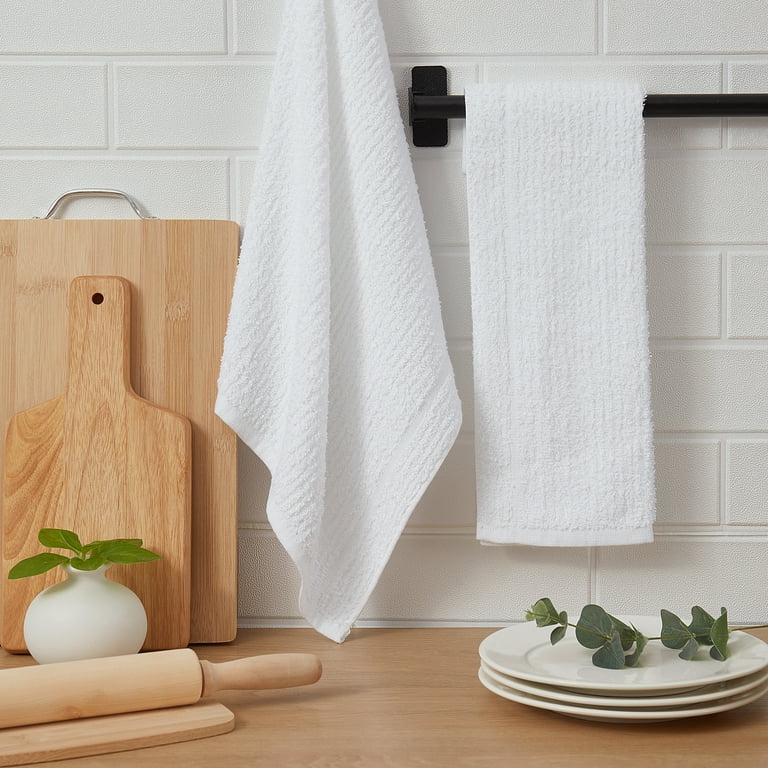 Urban Villa Set of 6 Premium Kitchen Towels With Hanging Loop 20