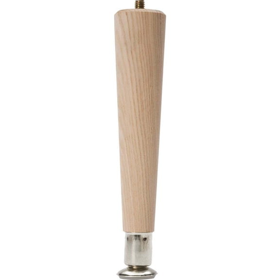 Waddell Manufacturing Table Leg Round Smooth Sanded - Hardwood - 1 Piece, 7.5 In.