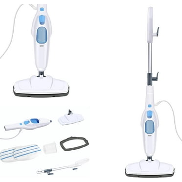 Bowoshen Electric Cleaner Floor Hot Steam Mop Cleaner 1500W Handheld Cleaning Machines Convenient Detachable with 2 Washable Microfiber Pads For Cleaning Floor,Laminate,Windows and Carpet