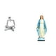 thumbnail image 1 of Figura de pensador abstracto, estatua de resina moderna, adorno humano, decoración coleccionable, religiosa María, adecuada para el hogar, la oficina,, 1 of 8