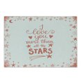 thumbnail image 1 of I Love You More Cutting Board, Words of Infatuation Surrounded by Stars Scribble Art for Valentines, Decorative Tempered Glass Cutting and Serving Board, Small Size, Vermilion White, by Ambesonne, 1 of 1
