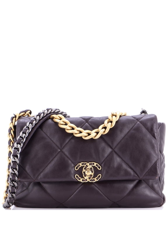 Pre-Owned 19 Flap Bag Quilted Leather Large By Rebag