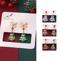 Yoyauz Christmas Earrings For Ladies Christmas Trees Lightweight Earrings Cute Christmas Parties Jewelry Gifts