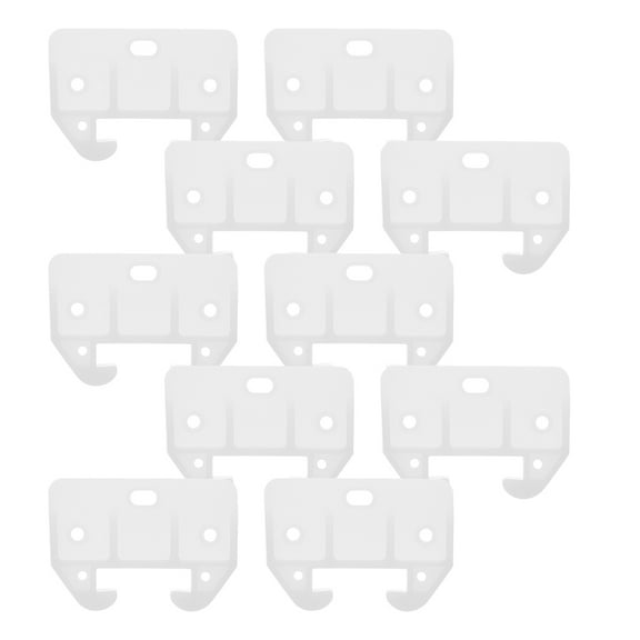 10 Pcs Drawer Guides Bottom Repair Stoppers for Dresser Stops Cabinets Plastic Wardrobe