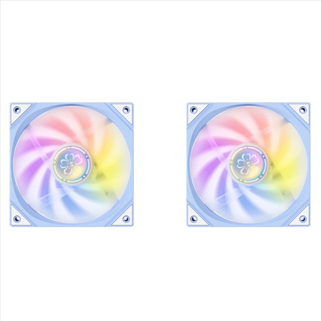 2X YESTON Ventilador de Refrigeración para PC YT-120 de 120 mm, Velocidad de Rotación de 800 A 1800 RPM, Hoja Inversa