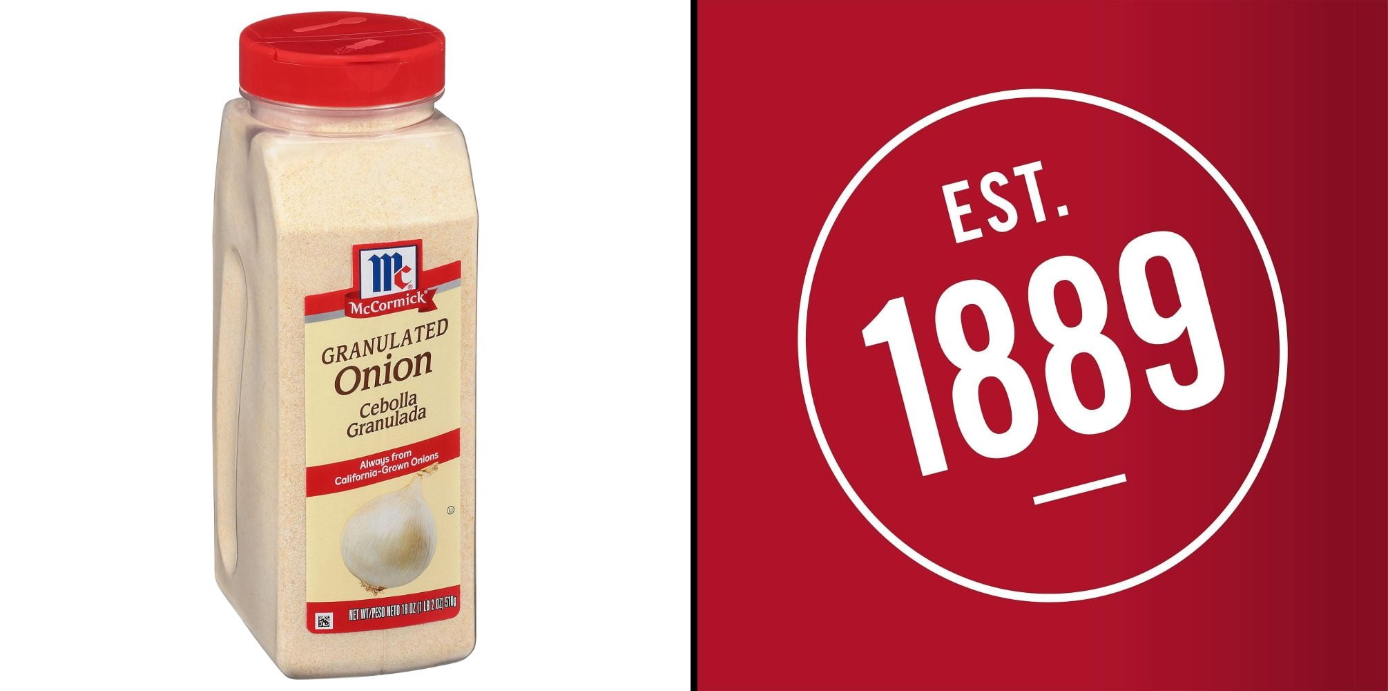 McCormick Garlic Powder, 8.75 oz & McCormick Granulated Onion, 18 oz