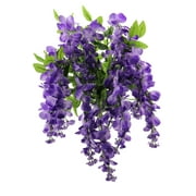 Admired By Nature Artificial Wisteria Hanging Flowers Bush, Lavender
