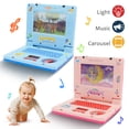 thumbnail image 4 of YOPTOP Toy Computer Laptop Tablet Baby Children Educational Learning Machine Toys Electronic Kids Study Game, Laptop for Kids Ages 3 （Blue ）,Blue, 4 of 7