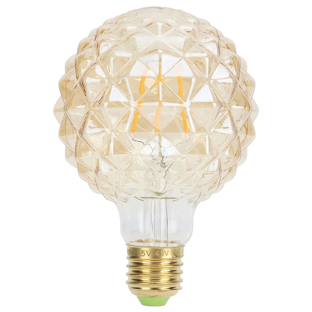 Bombilla retro G95 E27, forma única, filamento vintage, 4 W, 220 V, 360 lm, luz cálida.