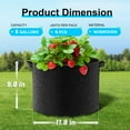 thumbnail image 2 of Bolsas de tela para cultivo Land Guard, 5 galones (18,9 L), paquete de 4, negras, 2 of 7