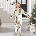 thumbnail image 6 of Soft Big Kids Onesie Pajamas Cozy Loose-Fit Jumpsuits for kids with Pockets for Christmas Lounge & Play Reindeer with Scarf Pattern, 6 of 8
