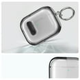 thumbnail image 2 of Dteck Case for Apple AirPods Pro 2nd Generation 2022,Shockproof Electroplated Hard PC Transparent Case Lock Cover with Keychain for AirPods Pro 2 (2022),Black, 2 of 5