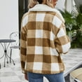 thumbnail image 6 of DailyTrove Women's Sherpa-Lined Plaid Jacket - Polyester Casual & Winter Wear, Warm for Cold Days & Outings, 6 of 6