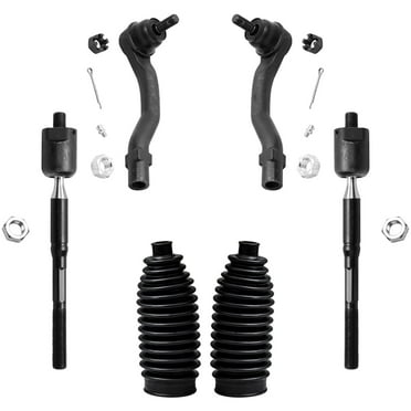 Detroit Axle - Front Tie Rods for 2002 2003 Toyota Camry Lexus ES300, 4 Inner and Outer Tie Rods, 2 Boots, Replacement