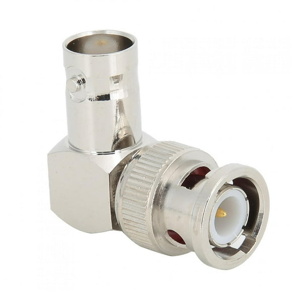 90 Degree BNC To BNC Connector 4pcs BNC Male To BNC Female Right Angle Elbow Adapter Connector, 50 Ohms Brass BNC Connector