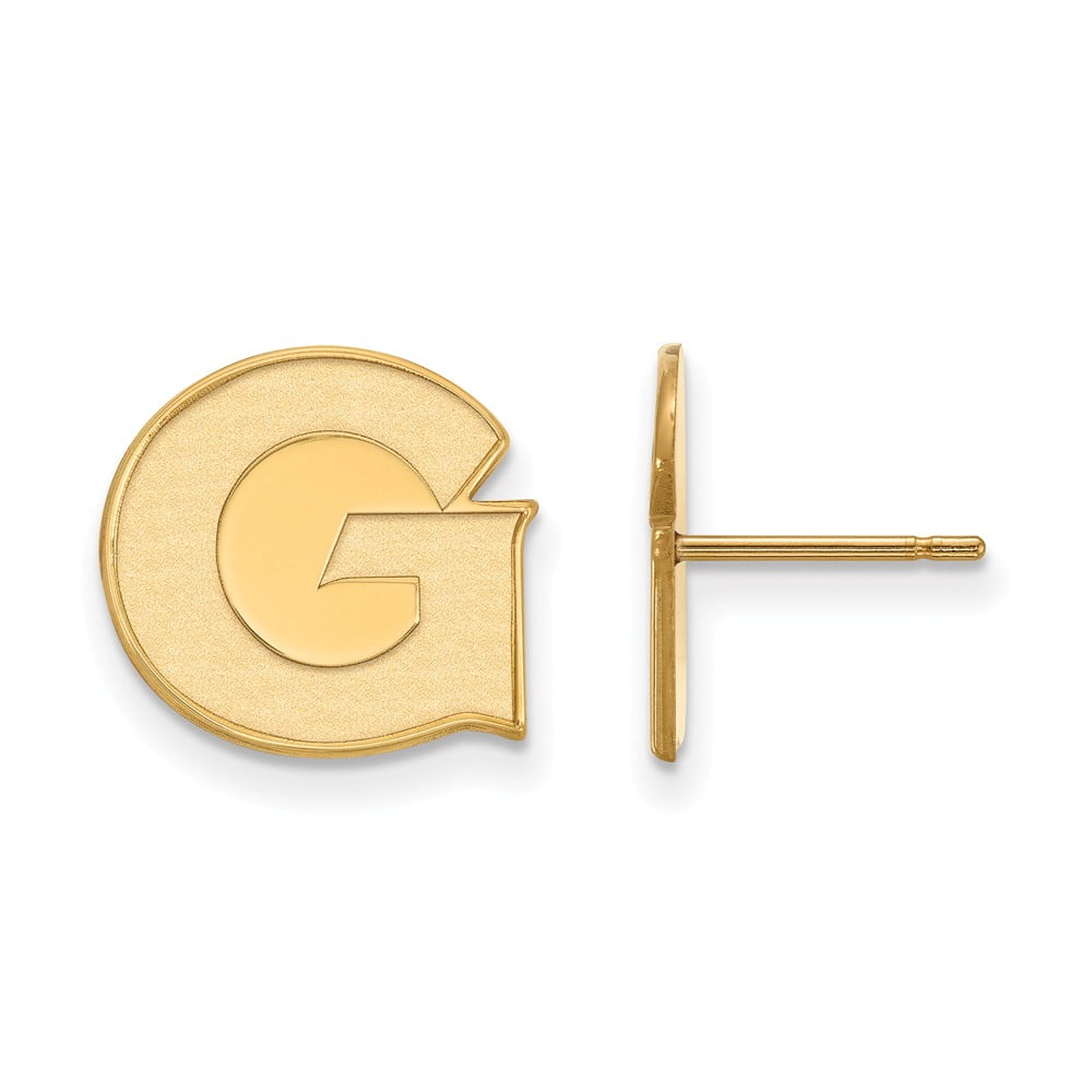 Solid 14k Yellow Gold Arkansas State University Small Post Earrings 12mm x 12mm Solid 14k Yellow Gold Arkansas State University Small Post Earrings 12mm x 12mm