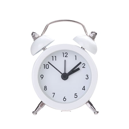 Retro Twin Bell Alarm Clock Silent Non Ticking Extra Loud for Heavy Sleepers
