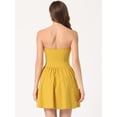 thumbnail image 4 of Disfraz de navidad Allegra K sin tirantes mini vestido de tubo acampanado, 4 of 6