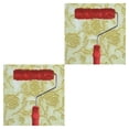 thumbnail image 3 of Sonducket 6.85 Inch Wall Empaistic Flower Pattern with Handle Plastic Roller Painting Tipo 1 2Conjunto, 3 of 4