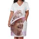 thumbnail image 3 of Vestido de noche holgado con bolsillos de Su Majestad Isabel II. Vestidos de noche elegantes y chic., 3 of 7