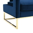 thumbnail image 4 of TOV Furniture Emory Navy Velvet Chair with Gold Base, 4 of 6