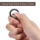 thumbnail image 4 of Anillos de resorte redondos Uxcell, 2 piezas de 1.02 pulgadas de diámetro exterior, clips de hebilla de gatillo para bolsas, carteras, llaveros, negro, 4 of 7