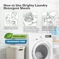 Orighty Laundry Detergent Sheets, 60 Count, Fresh Linen Scent, Eco